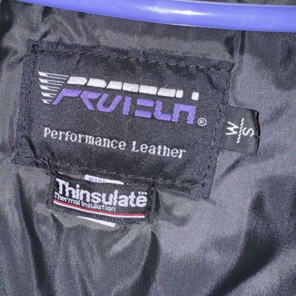 Black Performance Leather Jacket Sz Small Heavy Duty Protech Thinsulate Lining - Picture 6 of 11